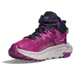 Hoka Womens Trail Code Walking Boots - Beautyberry Harbor Mist -Fashion Shoe Store Hoka TrailCode Beautyberry 3 7