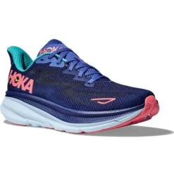Hoka Womens Clifton 9 Running Shoes - Bellweather Blue Ceramic