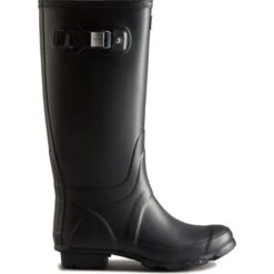 Hunter Womens Huntress Wide Fit Wellington Boots - Navy -Fashion Shoe Store Hunter Huntress Navy 1 5