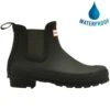 Hunter Womens Original Chelsea Wellington Boots - Dark Olive -Fashion Shoe Store Hunter OriginalChelsea DkOlive 6