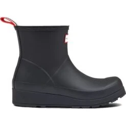Hunter Womens Original Play Short Wedge Platform Wellies Rain Boots - Black 8 Hunter Womens Original Play Short Wedge Platform Wellies Rain Boots - Black -Fashion Shoe Store Hunter OriginalPlayShort Black 1 16
