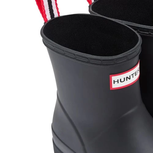 Hunter Womens Original Play Short Wedge Platform Wellies Rain Boots - Black 7 Hunter Womens Original Play Short Wedge Platform Wellies Rain Boots - Black - Image 5