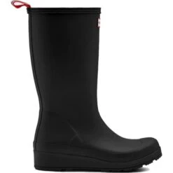 Hunter Womens Original Play Tall Wedge Platform Wellies Rain Boots -Fashion Shoe Store Hunter OriginalPlayTall Black 1 8