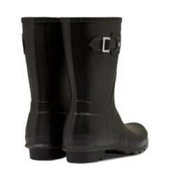 Hunter Womens Original Short Wellies Rain Boots - Black -Fashion Shoe Store Hunter OriginalShort Black 3 6