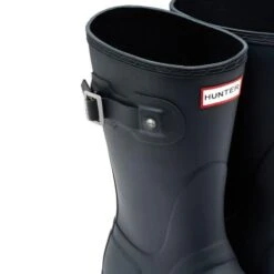 Hunter Womens Original Short Wellies Rain Boots - Navy -Fashion Shoe Store Hunter OriginalShort Navy 5 6