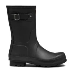 Hunter Mens Original Short Wellies Rain Boots - Black -Fashion Shoe Store Hunter OriginalShortMens Black 1 7