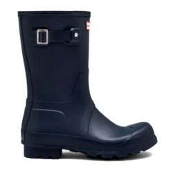 Hunter Mens Original Short Wellies Rain Boots - Navy -Fashion Shoe Store Hunter OriginalShortMens Navy 1 7