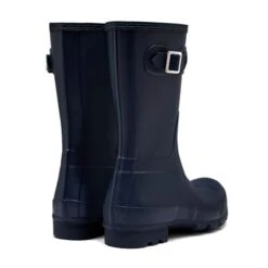 Hunter Mens Original Short Wellies Rain Boots - Navy -Fashion Shoe Store Hunter OriginalShortMens Navy 3 7