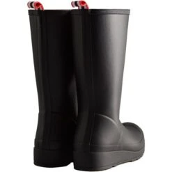 Hunter Womens Original Play Tall Insulated Wellington Boots - Black -Fashion Shoe Store Hunter WmsPlayTall Black 4 5