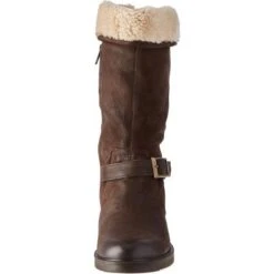 Hush Puppies Womens Bonnie Mid Calf Leather Boots - Brown -Fashion Shoe Store HushPuppies BonnieMid BrownRT 1 8