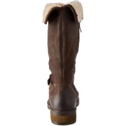 Hush Puppies Womens Bonnie Mid Calf Leather Boots - Brown -Fashion Shoe Store HushPuppies BonnieMid BrownRT 5 8