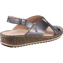Hush Puppies Womens Elena Sandals - Pewter -Fashion Shoe Store HushPuppies Elena Pewter 3 6