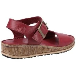 Hush Puppies Womens Ellie Sandals - Red -Fashion Shoe Store HushPuppies Ellie Bordeaux 2 6
