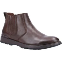 Hush Puppies Mens Gary Chelsea Boots - Brown