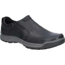 Hush Puppies Mens Jasper Slip On Shoes - Black