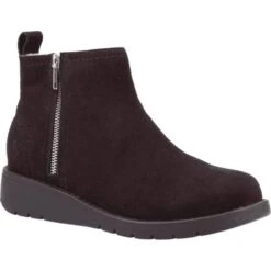 Hush Puppies Womens Libby Water Resistant Boots - Brown