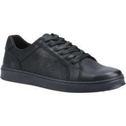 Hush Puppies Mens Mason Trainers - Black