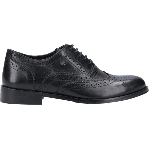 Hush Puppies Womens Natalie Leather Brogue Shoes - Black 4 Hush Puppies Womens Natalie Leather Brogue Shoes - Black - Image 2