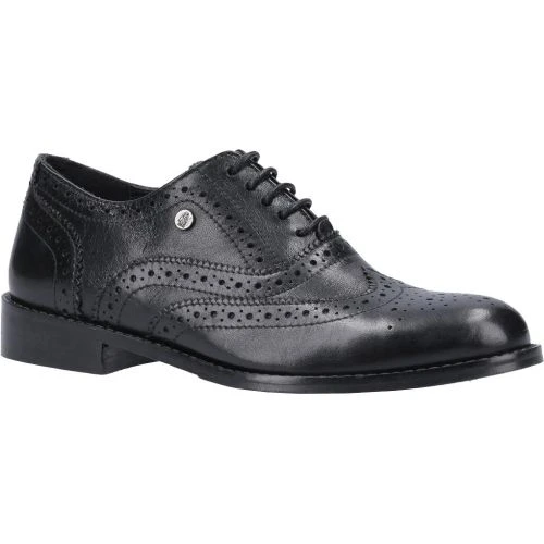 Hush Puppies Womens Natalie Leather Brogue Shoes - Black 3 Hush Puppies Womens Natalie Leather Brogue Shoes - Black