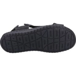 Hush Puppies Mens Neville Sandals - Black -Fashion Shoe Store HushPuppies Neville Black 4 7