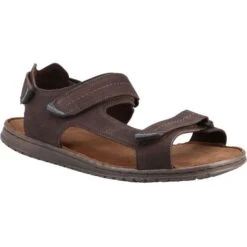 Hush Puppies Mens Neville Sandals - Brown -Fashion Shoe Store HushPuppies Neville Brown 1 7