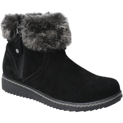 Hush Puppies Womens Penny Warm Lined Ankle Boot - Black 3 Hush Puppies Womens Penny Warm Lined Ankle Boot - Black