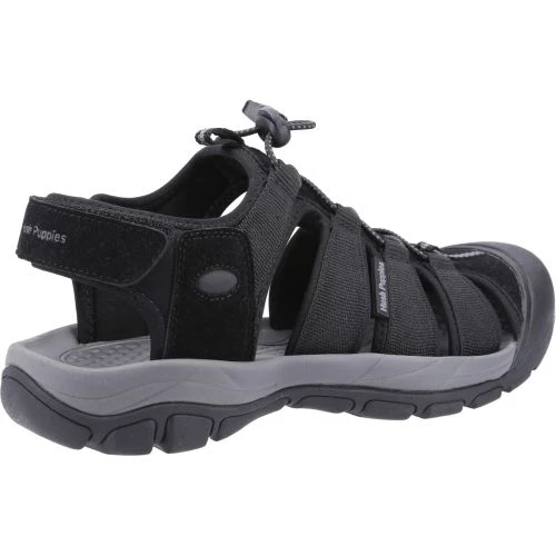 Hush Puppies Mens Peru Sandals - Black 6 Hush Puppies Mens Peru Sandals - Black - Image 4