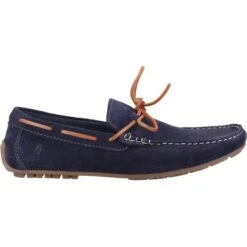 Hush Puppies Mens Reuben Shoes - Navy -Fashion Shoe Store HushPuppies Reuben Navy 4 7