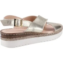 Hush Puppies Womens Saphira Sandals - Gold -Fashion Shoe Store HushPuppies Saphira Gold 3 6