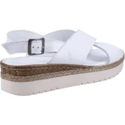 Hush Puppies Womens Saphira Sandals - White -Fashion Shoe Store HushPuppies Saphira White 3 6