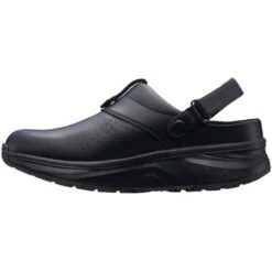 Joya Womens IQ SR Slip Resistant Leather Clog Shoes - Black -Fashion Shoe Store Joya IQSRW Black 3 23