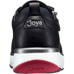 Joya Womens Laura Casual Leather Trainers - Black -Fashion Shoe Store Joya Laura Black 4 23
