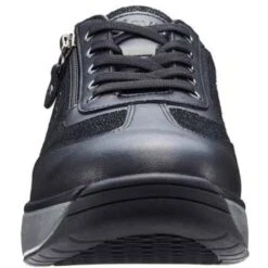 Joya Womens Laura Casual Leather Trainers - Black II -Fashion Shoe Store Joya Laura BlackII 2 23