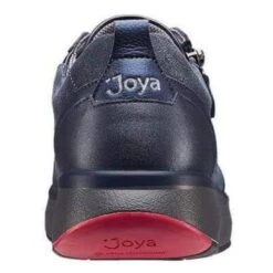 Joya Womens Laura Casual Leather Trainers - Dark Blue -Fashion Shoe Store Joya Laura DkBlue 5 24