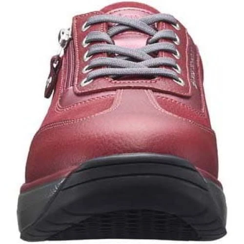 Joya Womens Laura Casual Leather Trainers - Red 4 Joya Womens Laura Casual Leather Trainers - Red - Image 2