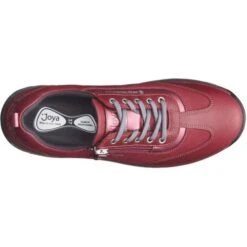 Joya Womens Laura Casual Leather Trainers - Red 12 Joya Womens Laura Casual Leather Trainers - Red -Fashion Shoe Store Joya Laura Red 5 11