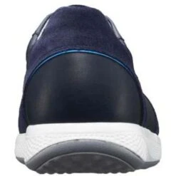 Joya Mens Sven Leather Trainers - Dark Blue -Fashion Shoe Store Joya Sven DarkBlue 4 21
