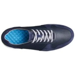 Joya Mens Sven Leather Trainers - Dark Blue -Fashion Shoe Store Joya Sven DarkBlue 5 21