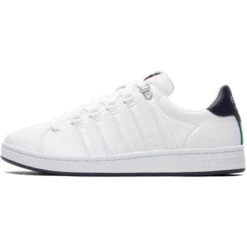 K-Swiss Mens Lozan II Trainers - White Deep Lake Peacoat -Fashion Shoe Store KSwiss LozanII WtDeepLakeNavy 1 10