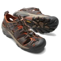 Keen Mens Arroyo II Waterproof Sandals - Black Olive Bombay Brown -Fashion Shoe Store Keen ArroyoII BlackOliveBombay 5 21