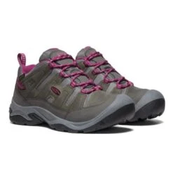 Keen Womens Circadia Waterproof Walking Shoes - Steel Grey Boysenberry -Fashion Shoe Store Keen Circadia GreyBosenberry 6 7