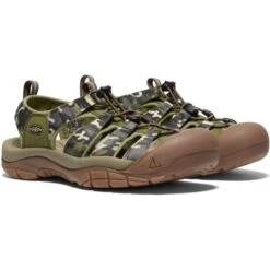 Keen Mens Newport H2 Sandals - Camo Olive Drab -Fashion Shoe Store Keen NewportH2 CamoOliveDrab 6 9