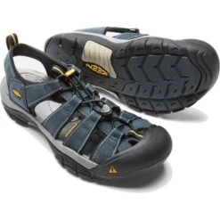 Keen Mens Newport H2 Sandals - Navy Medium Grey -Fashion Shoe Store Keen NewportH2 NavyMediumGrey 5 12
