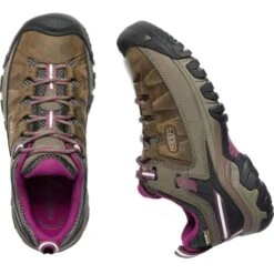 Keen Womens Targhee III WP Waterproof Shoes - Weiss Boysenberry -Fashion Shoe Store Keen TargheeIII WeissBoysen 5 16