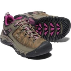 Keen Womens Targhee III WP Waterproof Shoes - Weiss Boysenberry -Fashion Shoe Store Keen TargheeIII WeissBoysen 6 16
