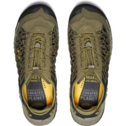 Keen Mens UNEEK NXIS Walking Sandals - Dark Olive Olive Drab -Fashion Shoe Store Keen UneedNXIS DarkOliveDrab 4 10