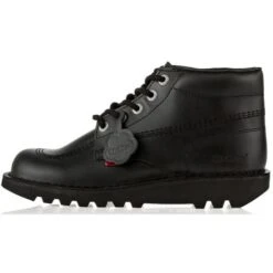 Kickers Kids Kick Hi Classic Ankle Boots - Black -Fashion Shoe Store Kickers KickHiKidsRT Black 2 10