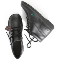 Kickers Kids Kick Hi Classic Ankle Boots - Black -Fashion Shoe Store Kickers KickHiKidsRT Black 4 10