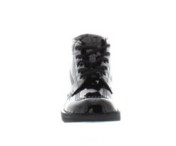 Kickers Kids Kick Hi Core High Top Ankle Boots - Black Patent -Fashion Shoe Store Kickers KickHiPatent Black IMG03 10