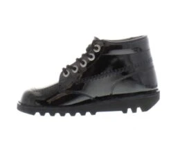 Kickers Kids Kick Hi Core High Top Ankle Boots - Black Patent -Fashion Shoe Store Kickers KickHiPatent Black IMG08 10